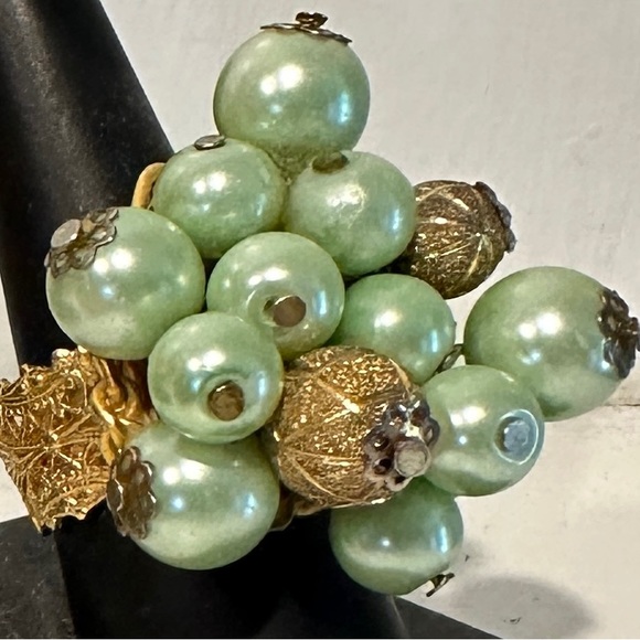 Handmade Miami Artist William Holman 111 . Green gold 24 Goldleaf  adj 6.5 -8 j - Picture 2 of 15